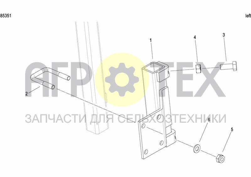 Чертеж DISC MARKER DOUBLE HYDR. FOLDABLE