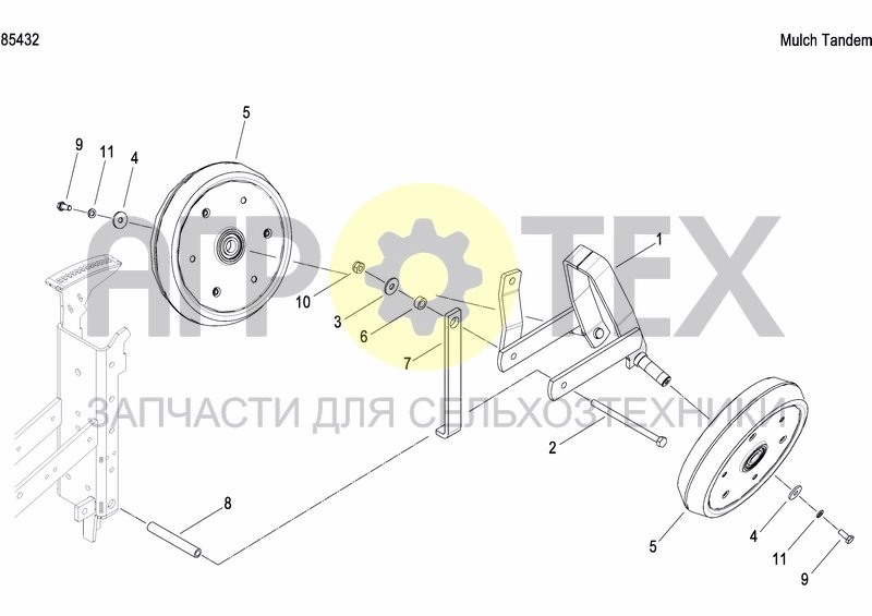 Чертеж FRONT PRESS WHEEL