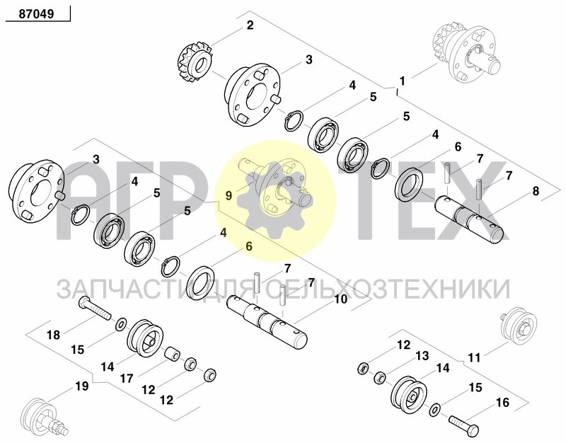 Чертеж FERTILIZER GEARBOX