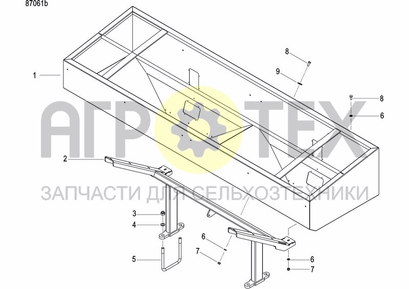 Чертеж FERTILIZER HOPPER  PRECISION DRILL