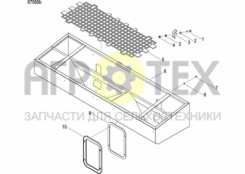 Чертеж FERTILIZER HOPPER  PRECISION DRILL