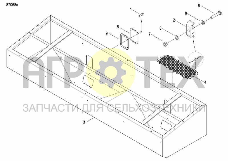 Чертеж FERTILIZER HOPPER  PRECISION DRILL