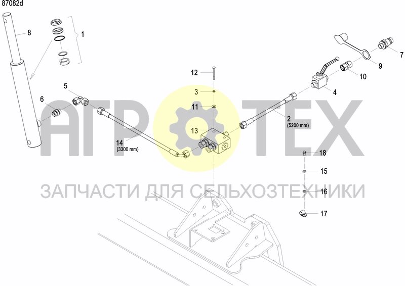 Чертеж DISC MARKER DOUBLE HYDR. FOLDABLE