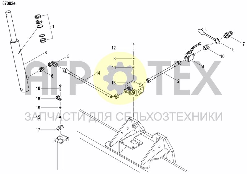 Чертеж DISC MARKER DOUBLE HYDR. FOLDABLE