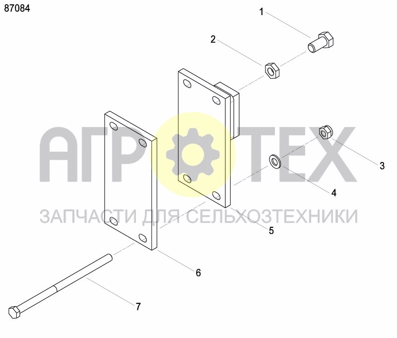 Чертеж COULTER FERTILIZER PRECISION DRILL