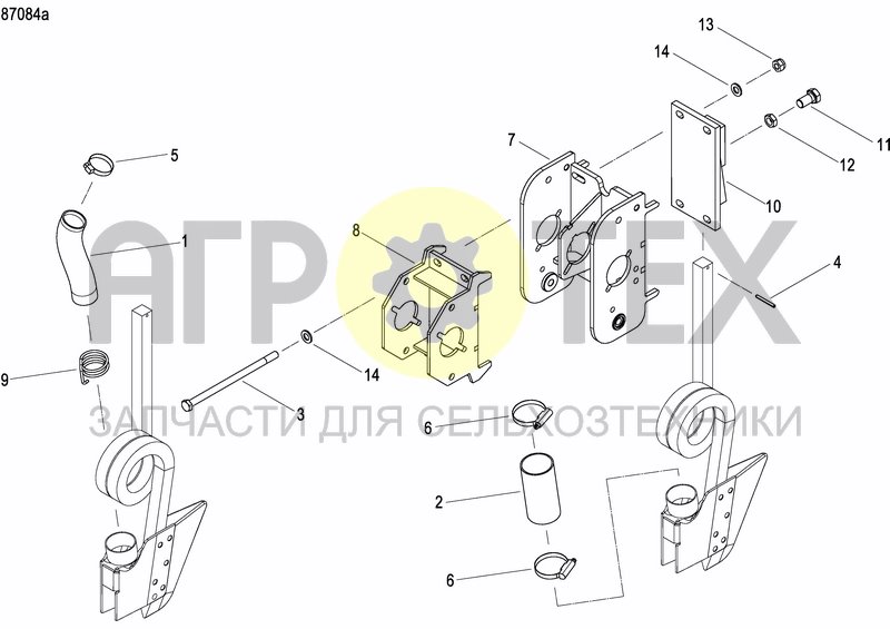 Чертеж COULTER FERTILIZER PRECISION DRILL