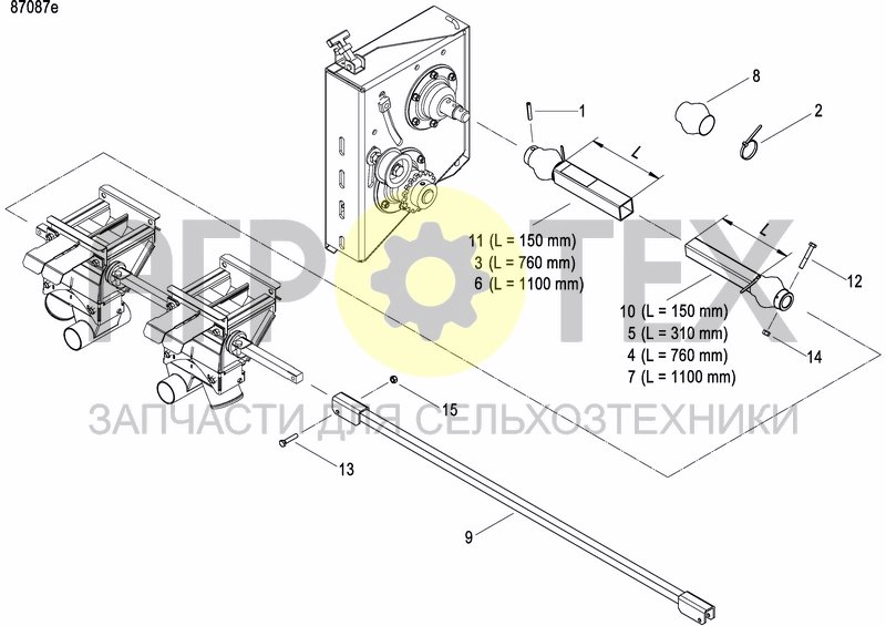 Чертеж METERING DEVICE FERTILIZER