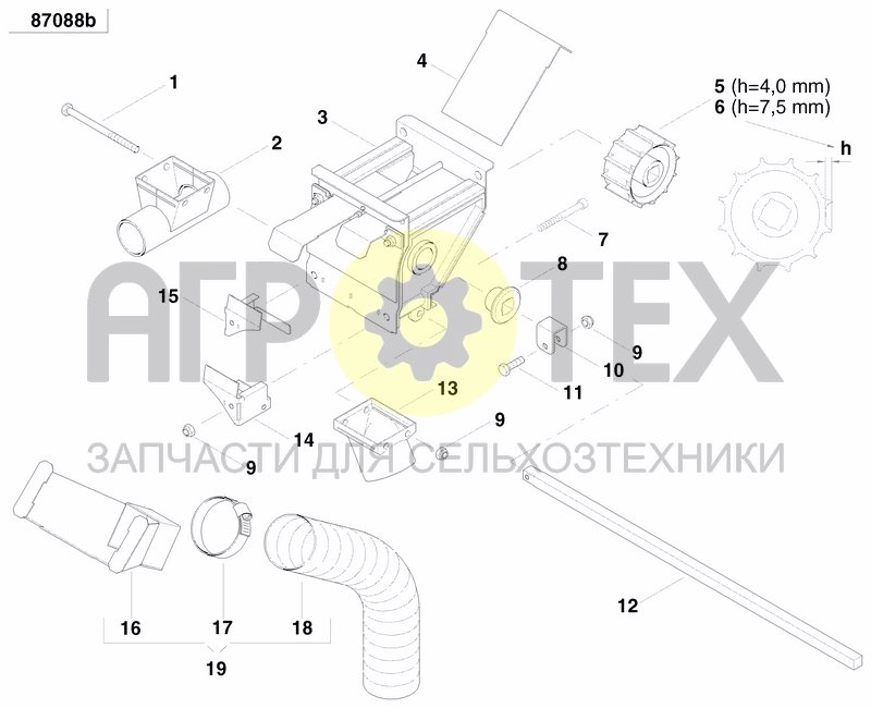 Чертеж METERING DEVICE FERTILIZER