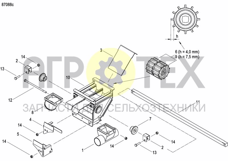 Чертеж METERING DEVICE FERTILIZER