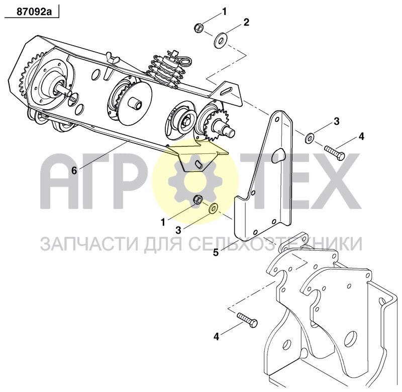 Чертеж GRANULE APPLICATOR DRIVE