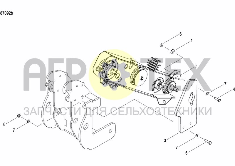 Чертеж GRANULE APPLICATOR DRIVE