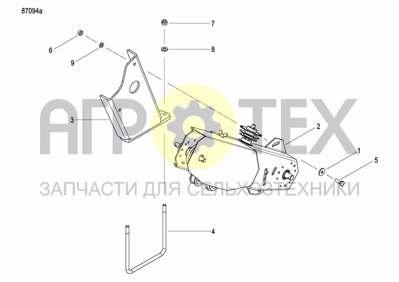 Чертеж GRANULE APPLICATOR DRIVE