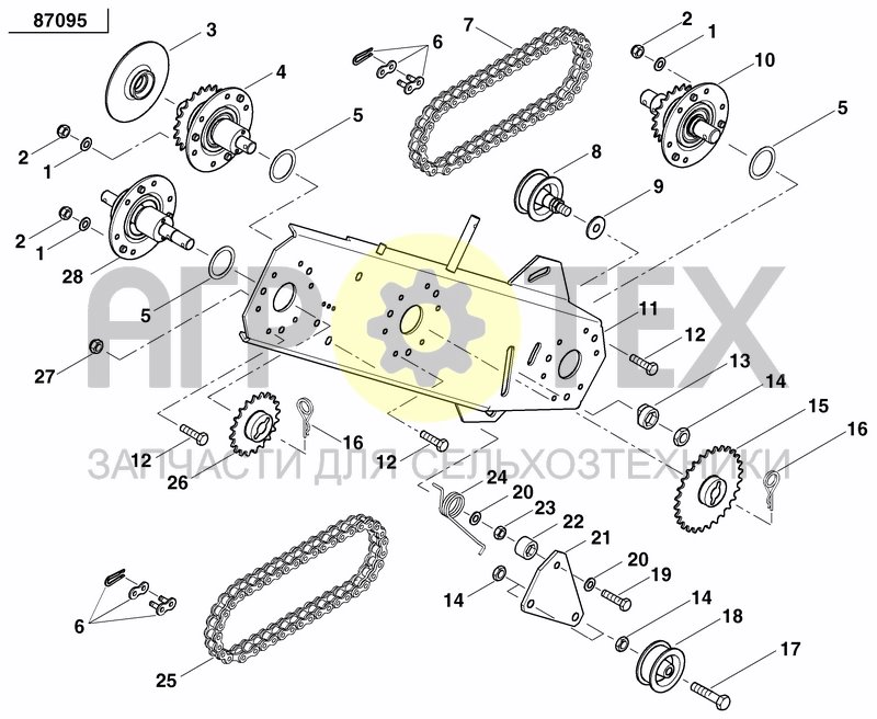 Чертеж GRANULE APPLICATOR DRIVE