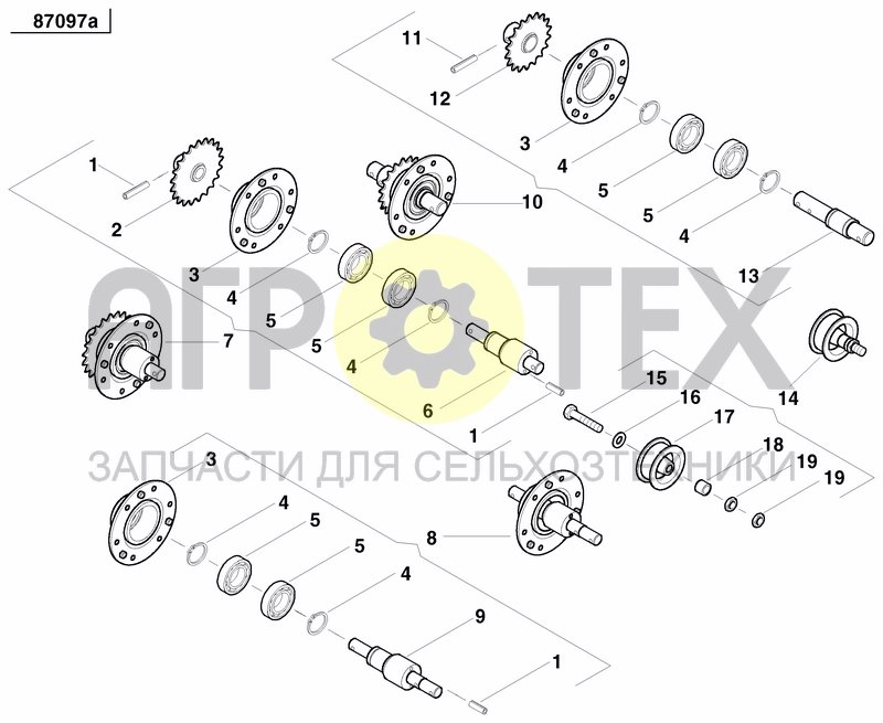 Чертеж GRANULE APPLICATOR DRIVE