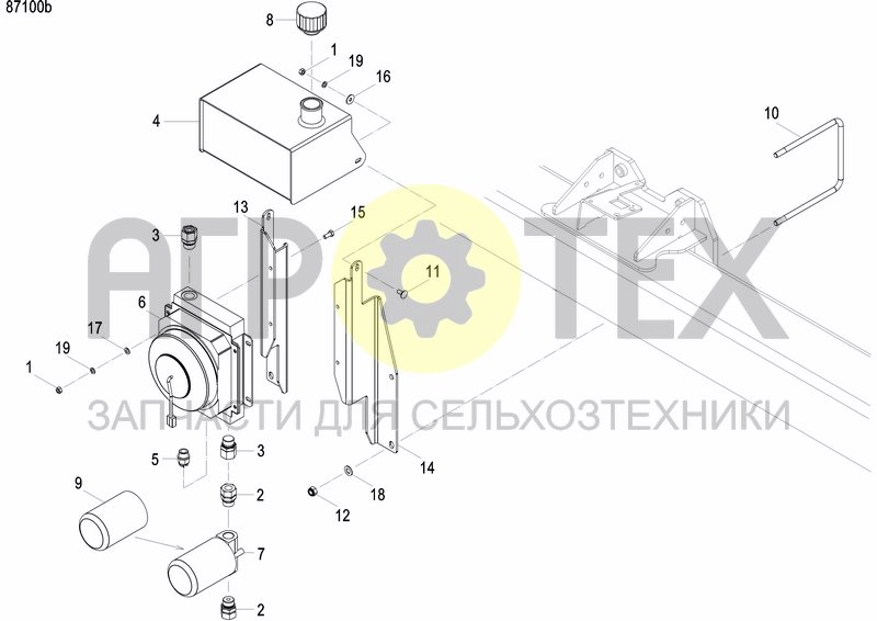 Чертеж EXTERNAL OIL SUPLY SYSTEM