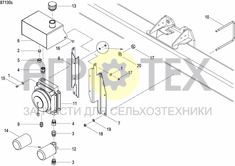 Чертеж EXTERNAL OIL SUPLY SYSTEM