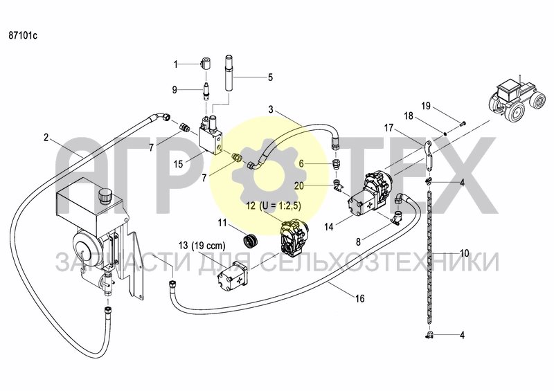 Чертеж EXTERNAL OIL SUPLY SYSTEM