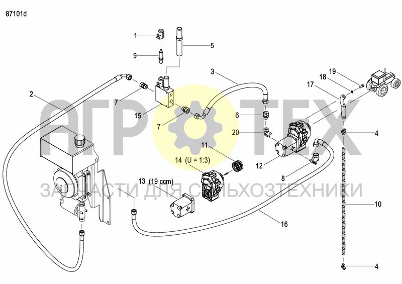 Чертеж EXTERNAL OIL SUPLY SYSTEM