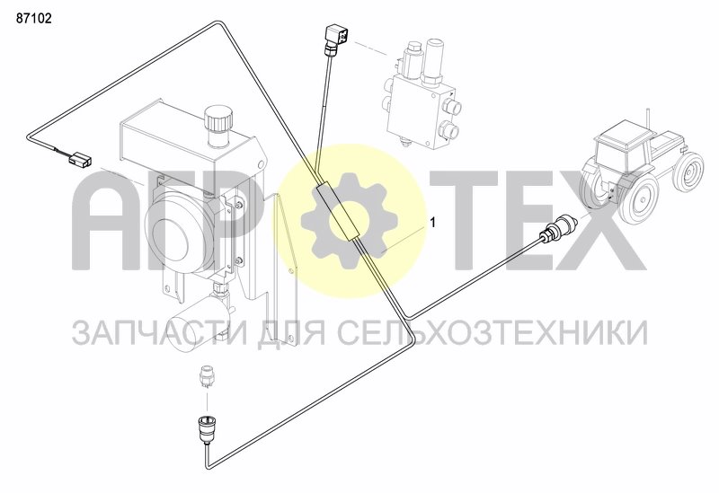 Чертеж EXTERNAL OIL SUPLY SYSTEM