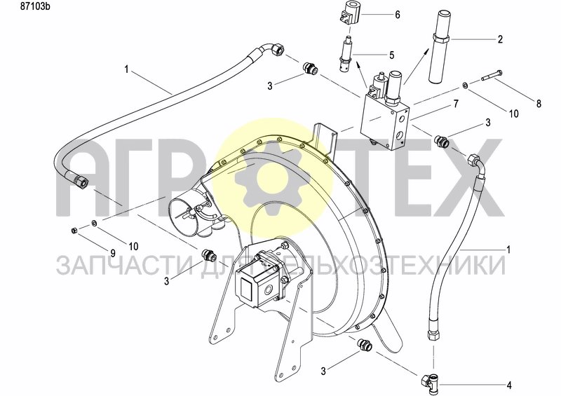 Чертеж EXTERNAL OIL SUPLY SYSTEM