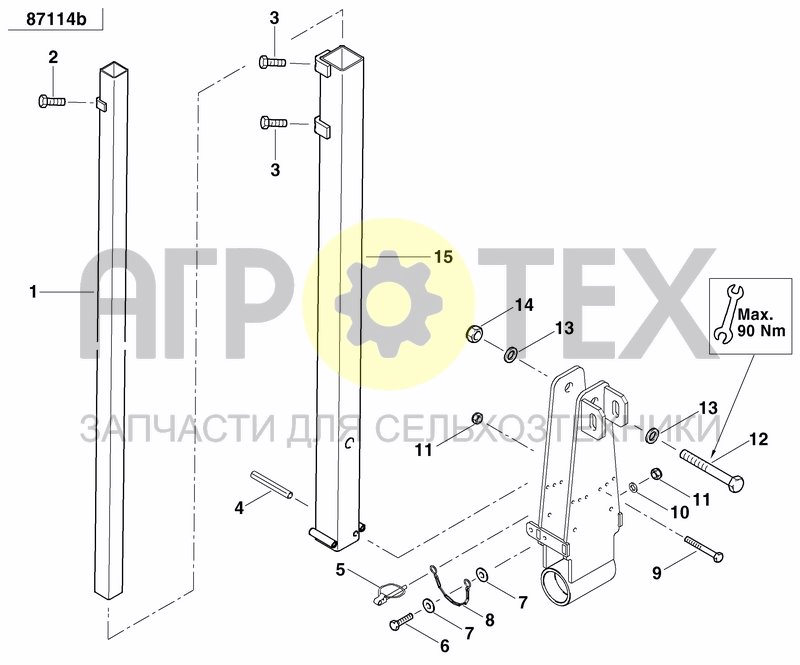 Чертеж DISC MARKER SINGLE HYDR.FOLDABLE