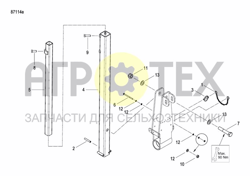 Чертеж DISC MARKER SINGLE HYDR.FOLDABLE