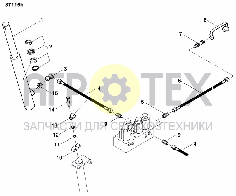 Чертеж DISC MARKER DOUBLE HYDR. FOLDABLE