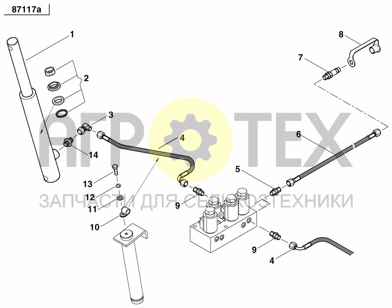 Чертеж DISC MARKER SINGLE HYDR.FOLDABLE