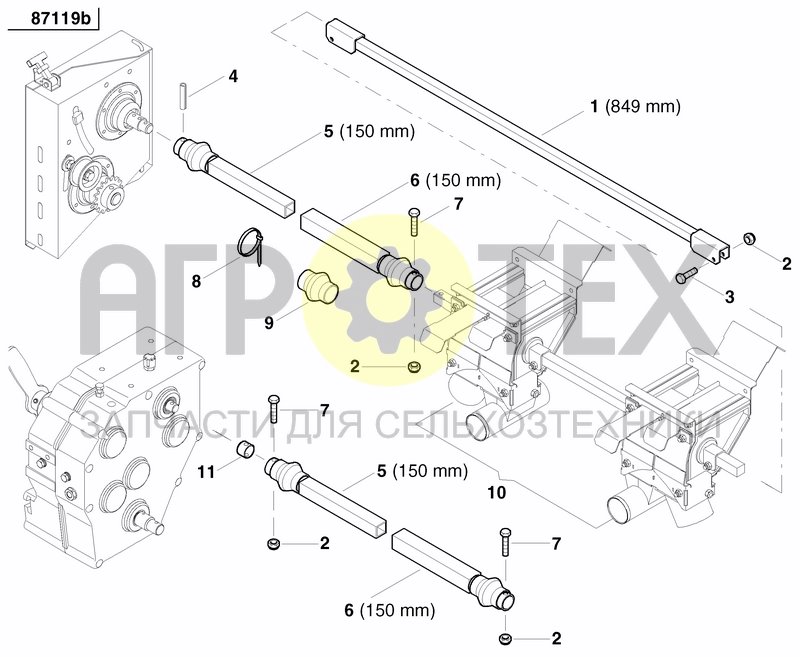 Чертеж METERING DEVICE FERTILIZER