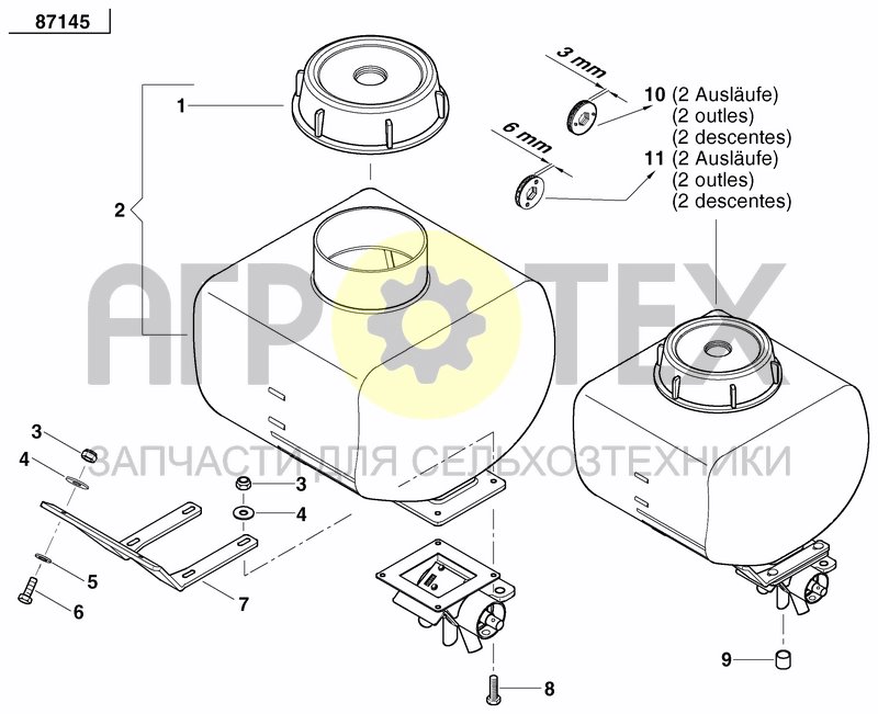 Чертеж GRANULE APPLICATOR HOPPER