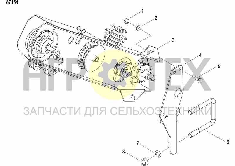 Чертеж GRANULE APPLICATOR DRIVE