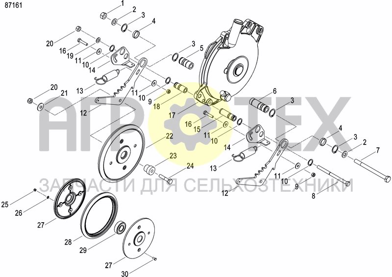 Чертеж INTERMEDIATE PRESS WHEEL