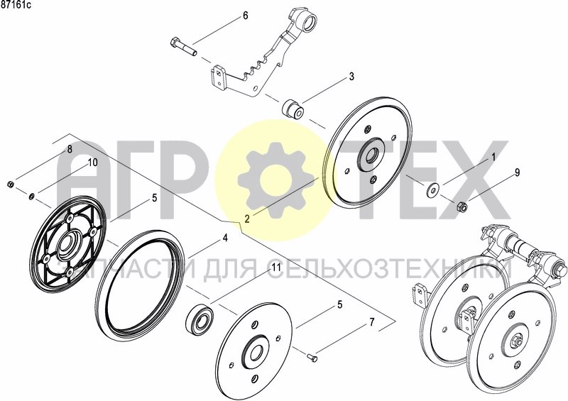 Чертеж INTERMEDIATE PRESS WHEEL