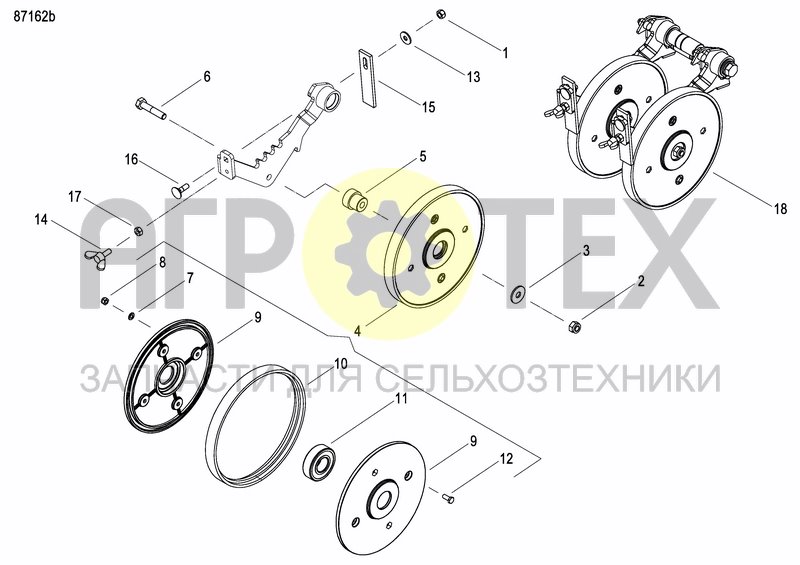 Чертеж INTERMEDIATE PRESS WHEEL