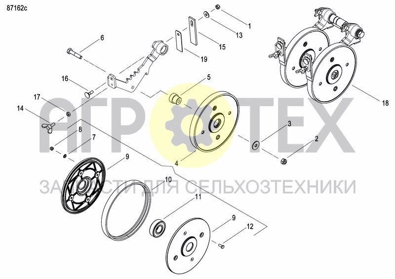 Чертеж INTERMEDIATE PRESS WHEEL