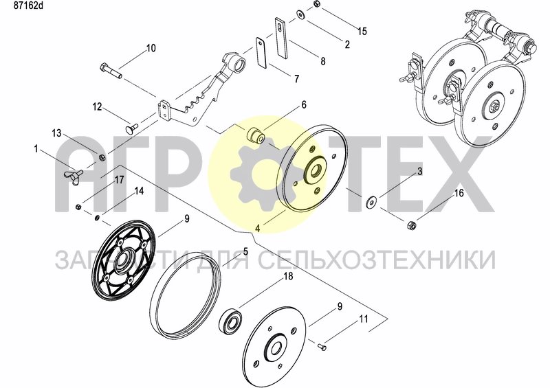 Чертеж INTERMEDIATE PRESS WHEEL