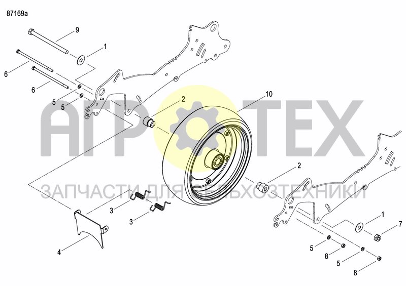 Чертеж REAR PRESS WHEEL