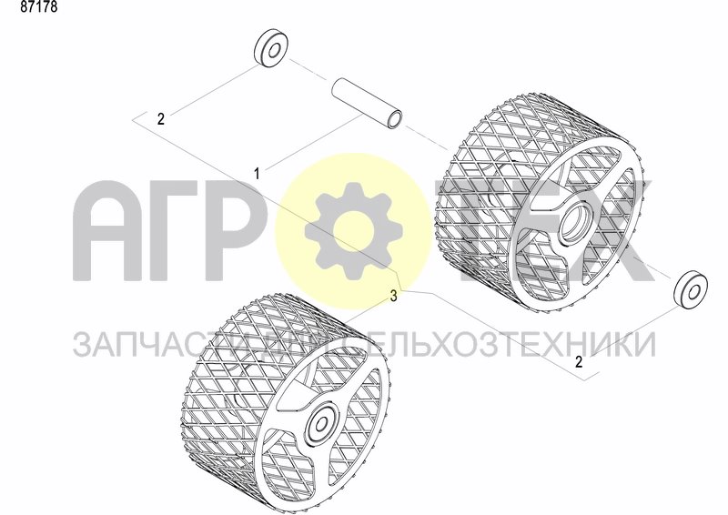 Чертеж REAR PRESS WHEEL