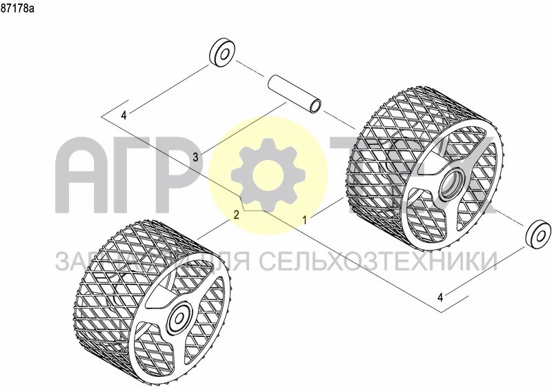 Чертеж REAR PRESS WHEEL