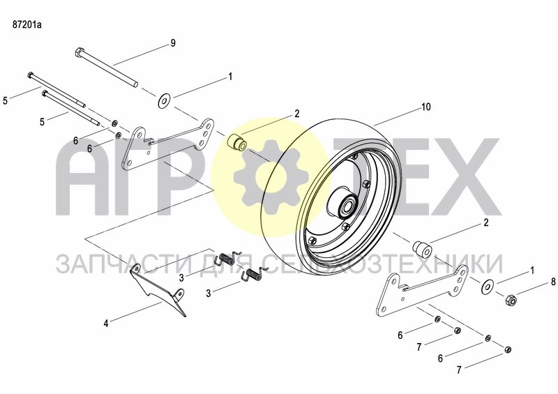 Чертеж FRONT PRESS WHEEL