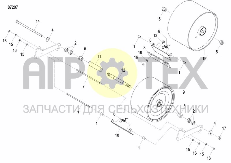 Чертеж FRONT PRESS WHEEL