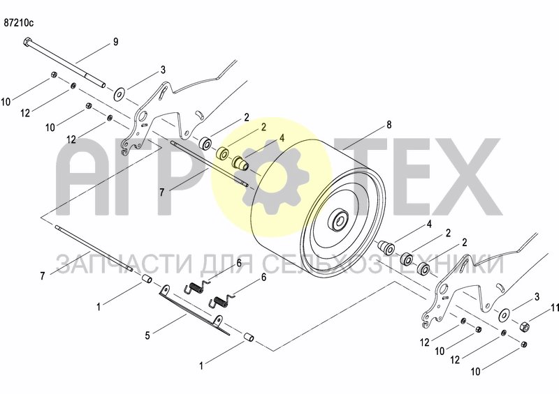 Чертеж REAR PRESS WHEEL