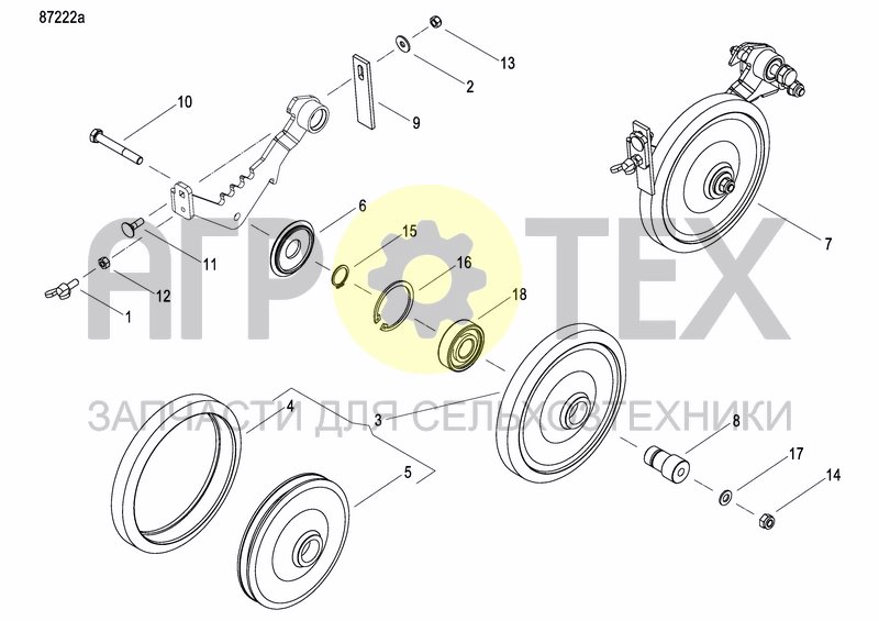 Чертеж INTERMEDIATE PRESS WHEEL