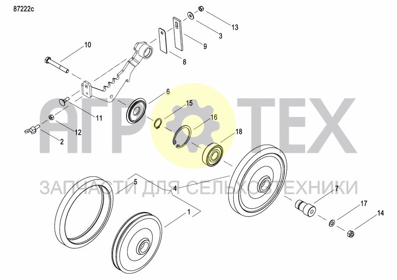 Чертеж INTERMEDIATE PRESS WHEEL