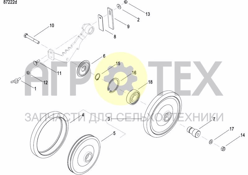 Чертеж INTERMEDIATE PRESS WHEEL