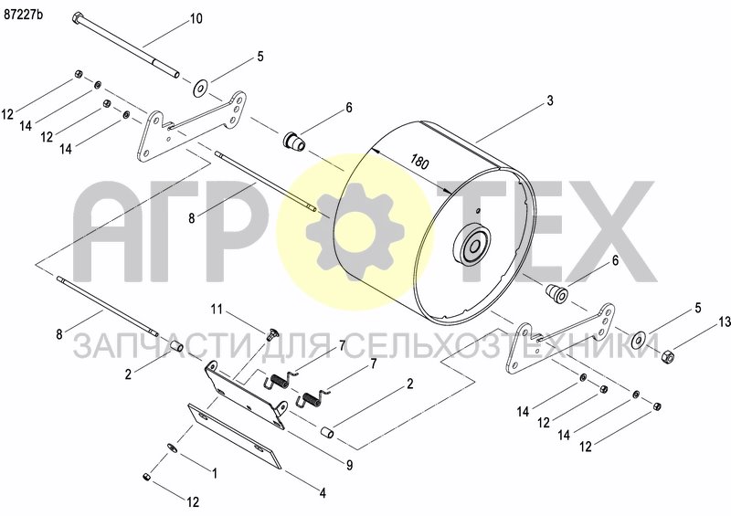 Чертеж FRONT PRESS WHEEL