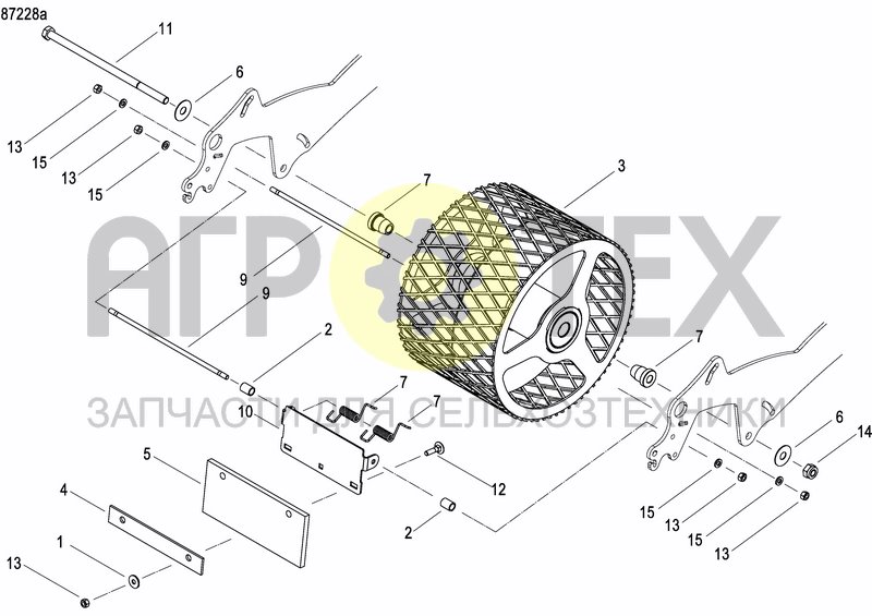 Чертеж REAR PRESS WHEEL