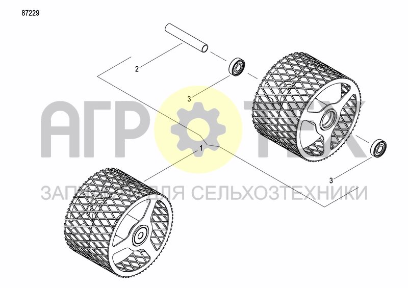 Чертеж REAR PRESS WHEEL