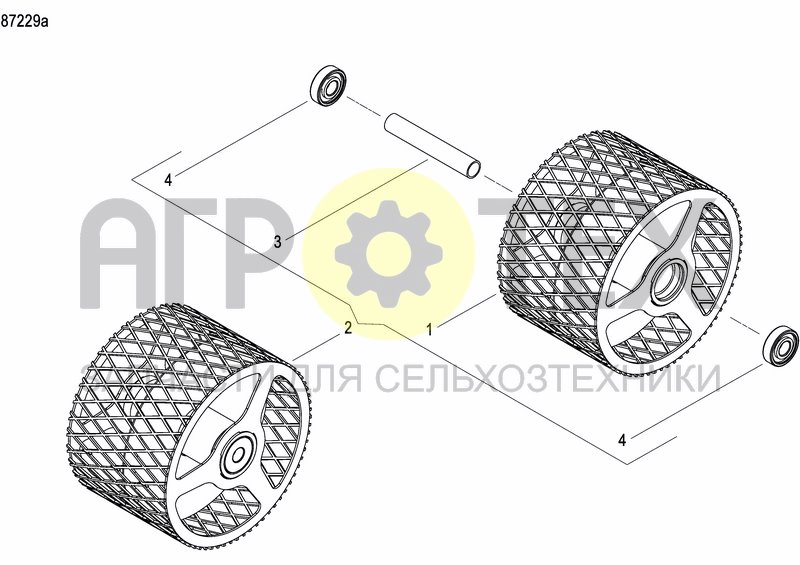 Чертеж REAR PRESS WHEEL