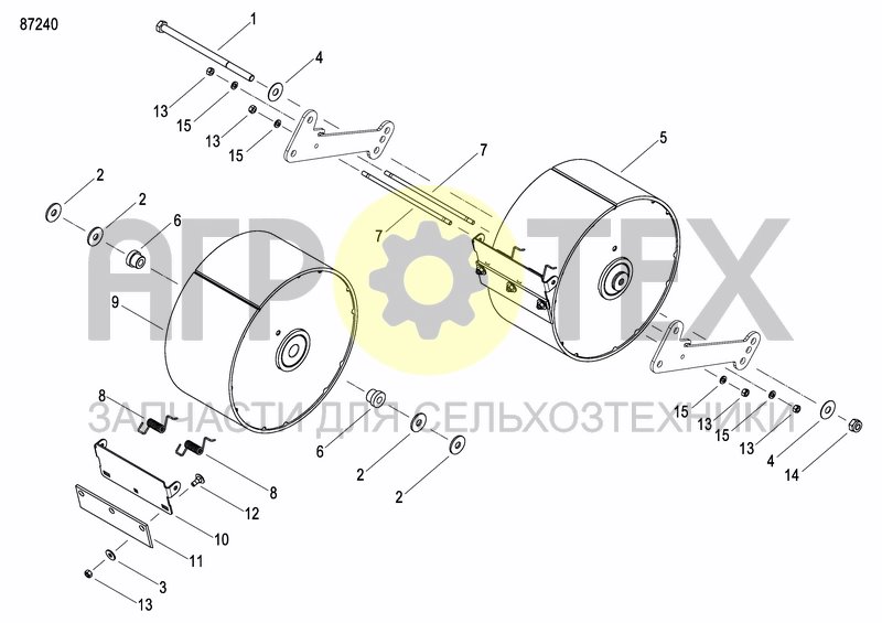 Чертеж FRONT PRESS WHEEL